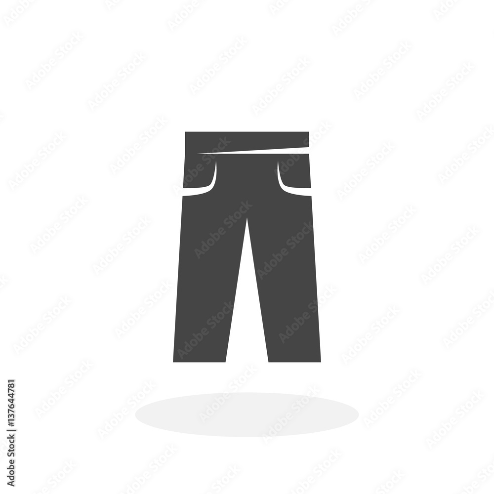 Pants Icon. Vector logo on white background Stock-Vektorgrafik | Adobe ...