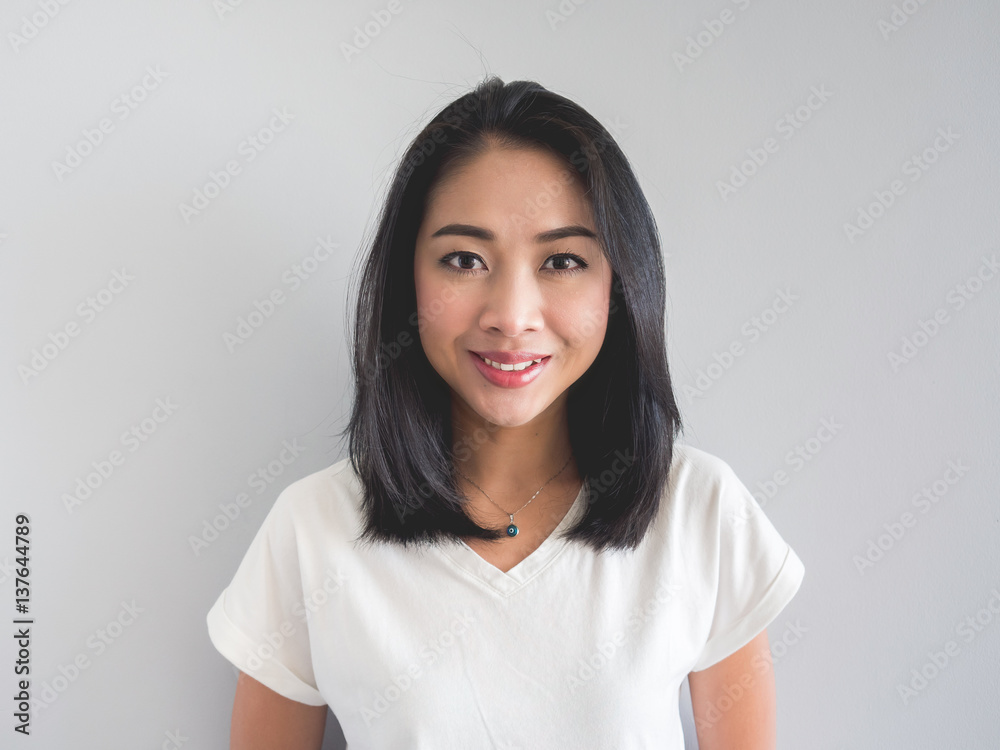Smile Asian woman.