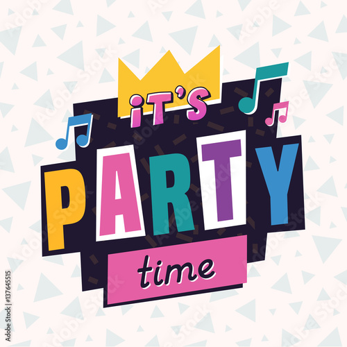 The 90's style label. Vector illustration.