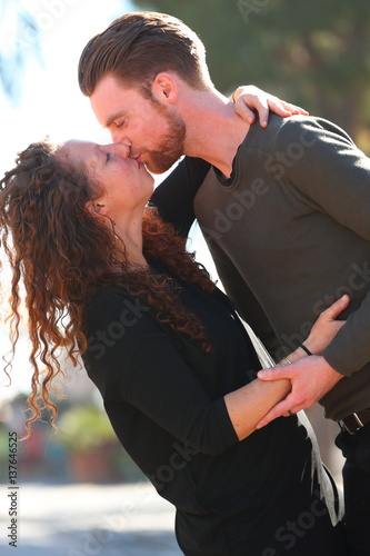 love/ young couple in love enjoying eachothers company photo