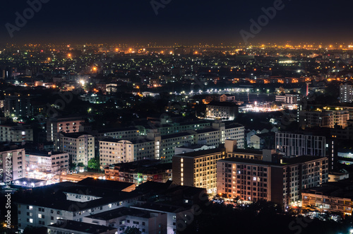 Bangkok city View at night time.Thailand © toptop28
