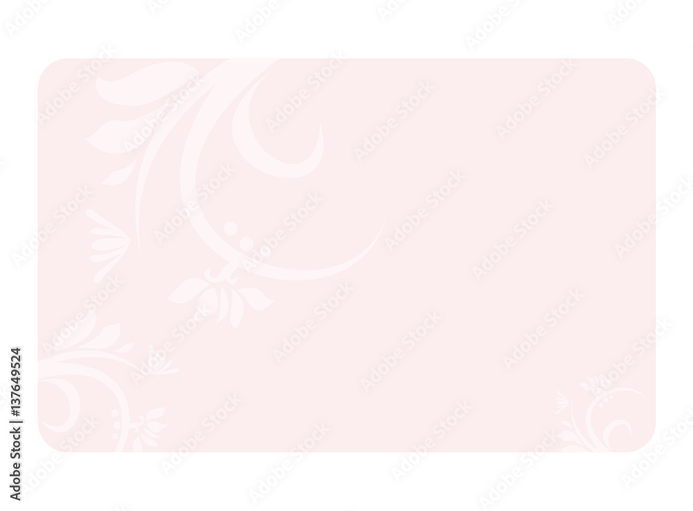 Pink Gift Card. Vector image.