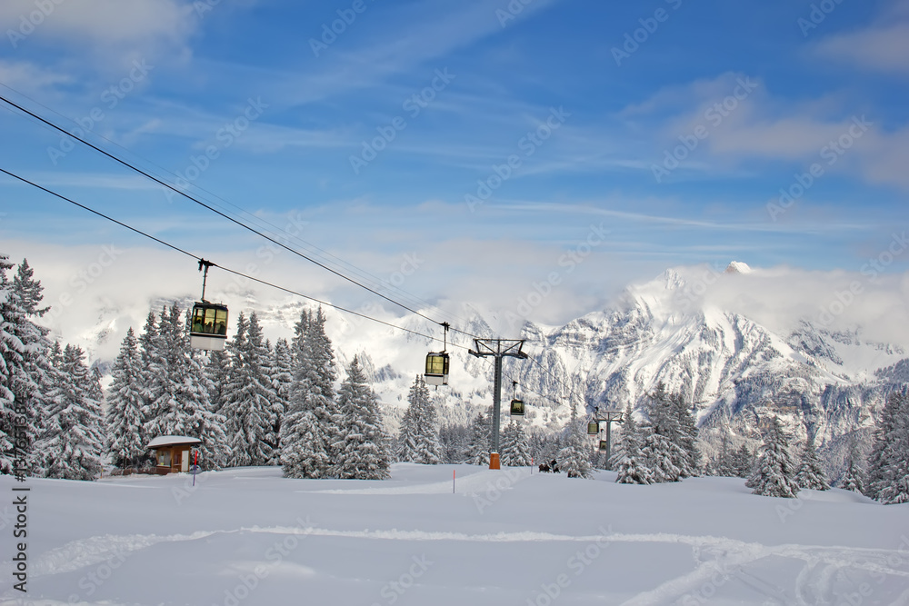 Winter in alps