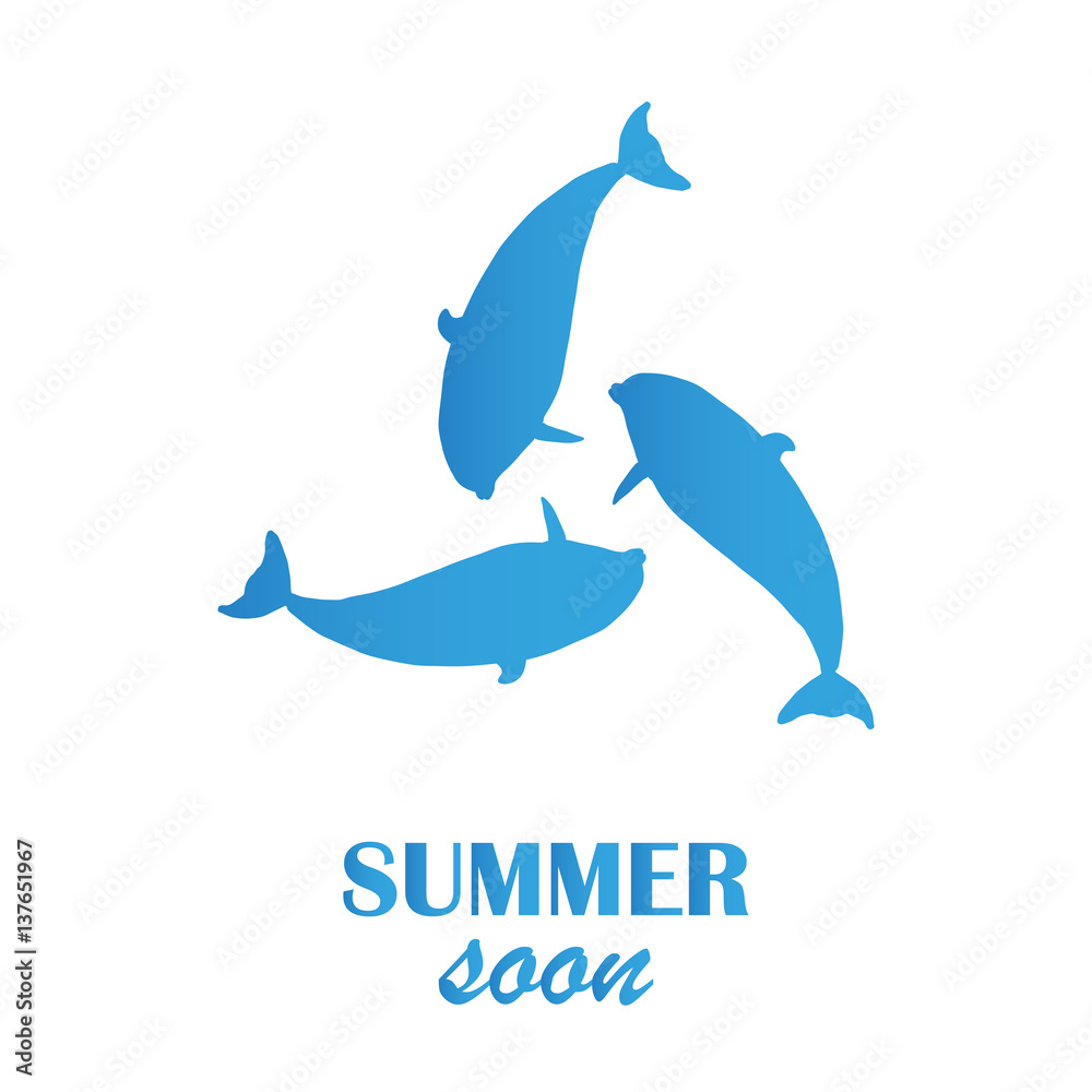 Obraz premium Summer travel logo