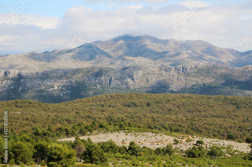 View from Srd mountain, Croatia