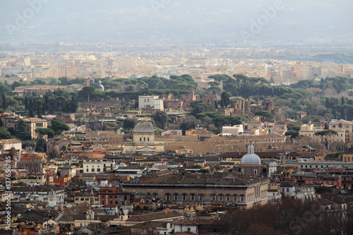 View from Gianicolo hill  Rome  Italy 