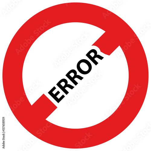 Illustration Warning Error
