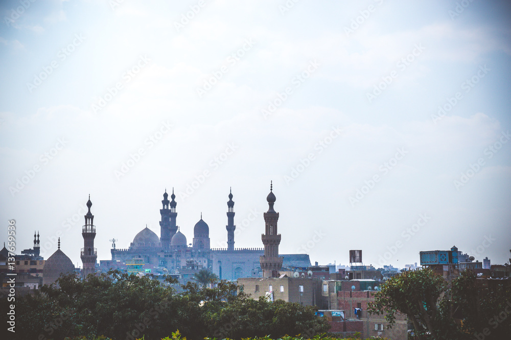 Fototapeta premium view of old buildings, egypt