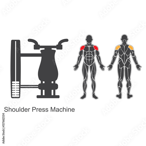 Gym shoulder press machine