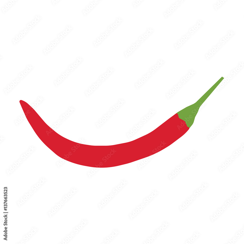 Red hot chili pepper isolated on white background Red hot chili pepper isolated on white background