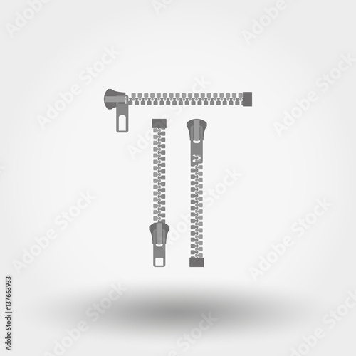 Zipper. Vector illustration