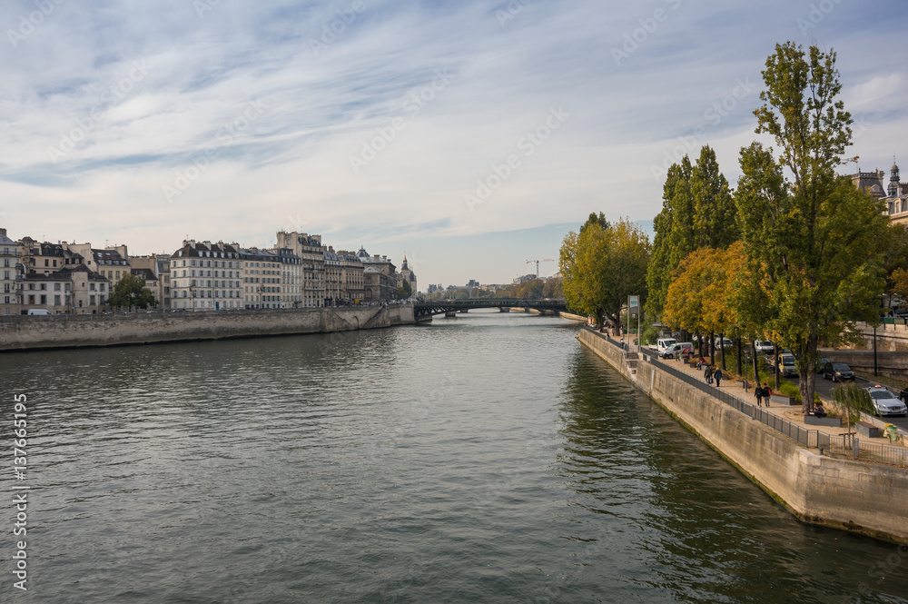 The island Cite in Paris