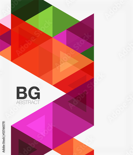 Vector abstract colorful triangle repetition