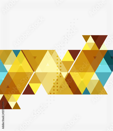 Vector abstract colorful triangle repetition