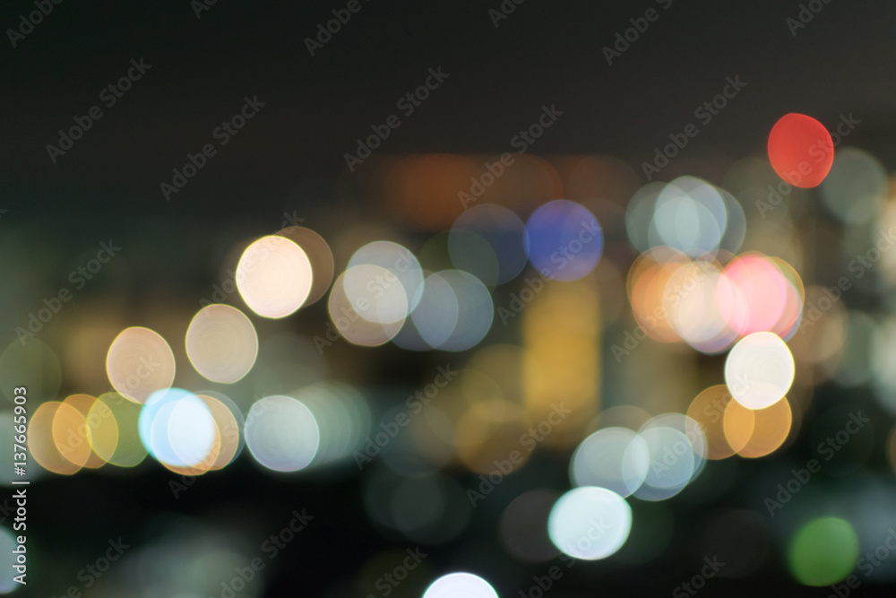 Abstract background bokeh blurred of lighting.