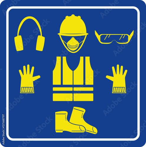 Icons work safety
