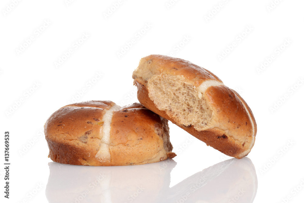two hot cross buns