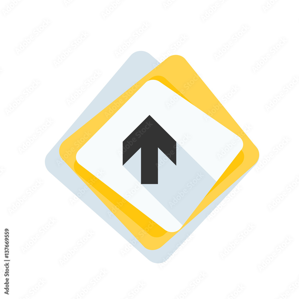 Ahead Up Arrow sign illustration Ahead Up Arrow sign illustration