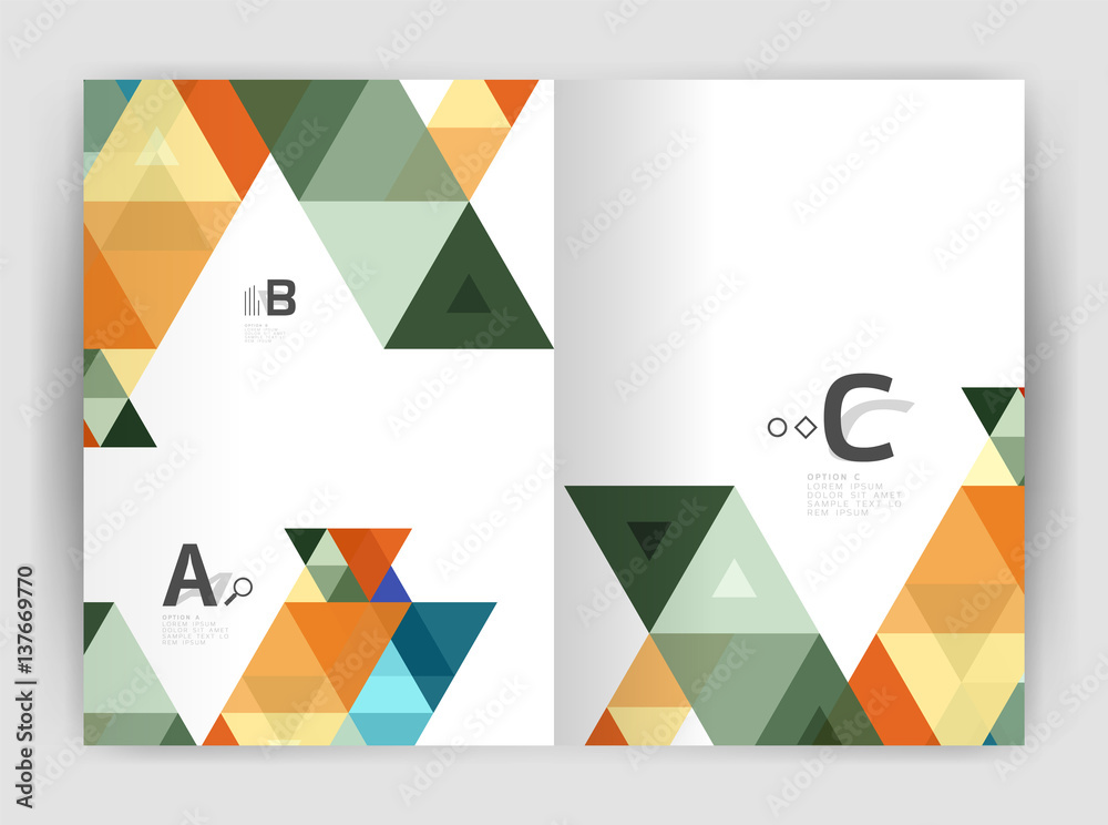 Modern business brochure or leaflet A4 cover template Modern business brochure or leaflet A4 cover template
