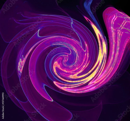 Star flowers whirl abstract on the background nebula whirlpool photo