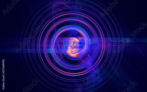 Perturbation of the atomic nucleus and elementary particles in an unstable state in the form of a raging fireball scrolling spiral