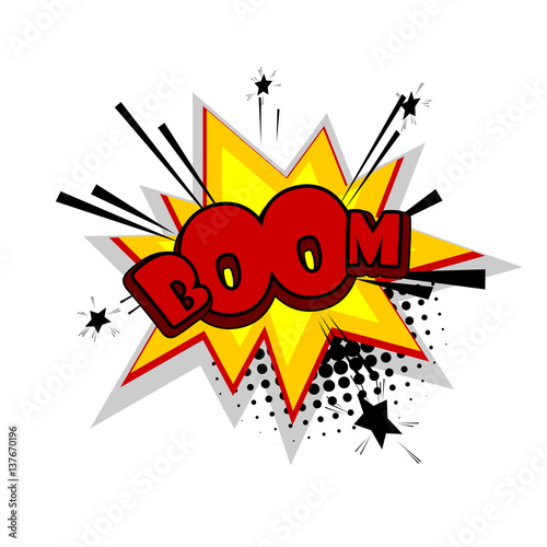 Comic text boom