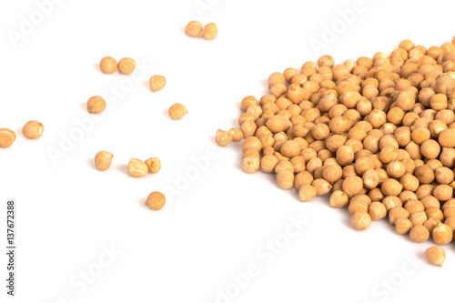 fruit chick peas isolated on white background