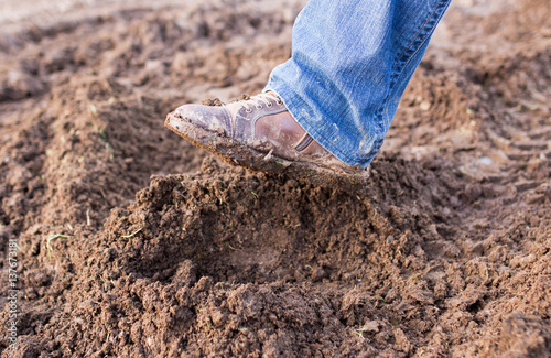 feet in the mud