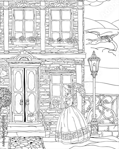 Fantasy house facade