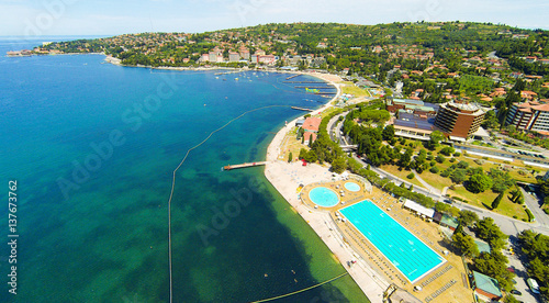 Foto Aerial View Of Portoroz,slovenia