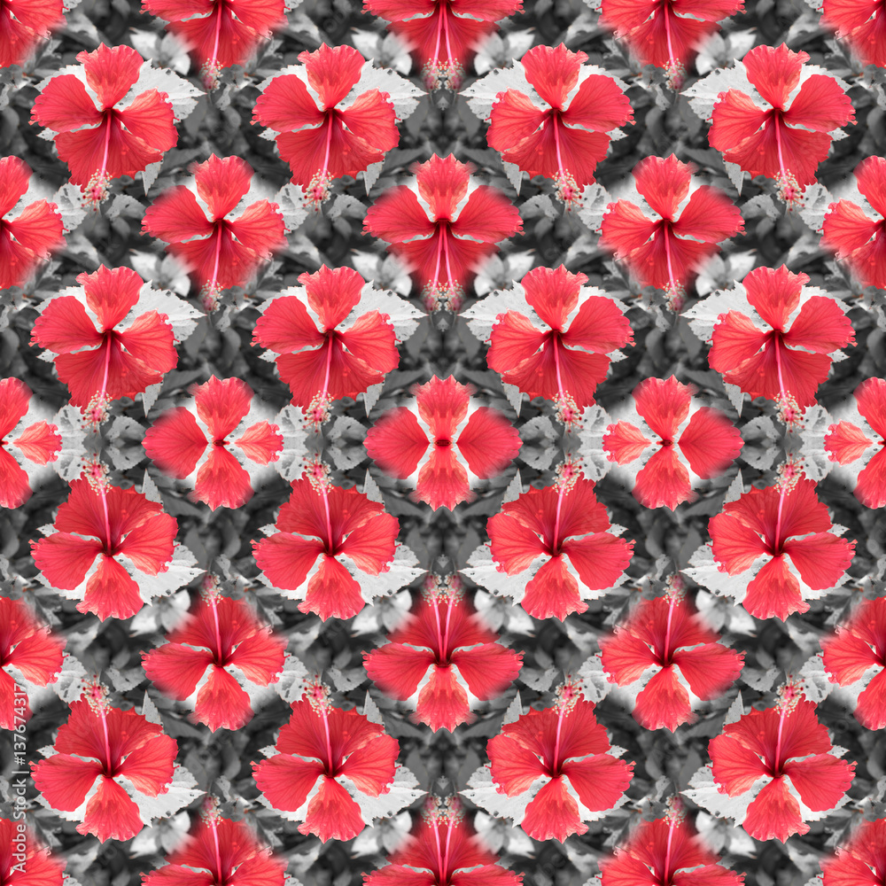 Seamless pattern.real flower floral texture background