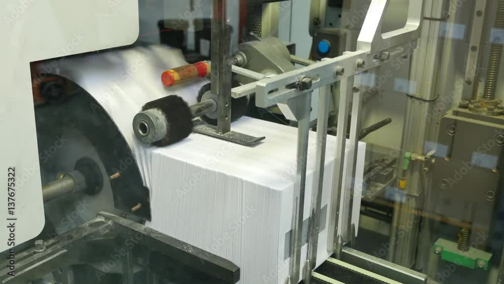 Envelopes are collected and transported on the conveyor belt Envelopes are collected and transported on the conveyor belt