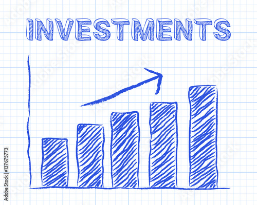 Investments Up Graph Paper