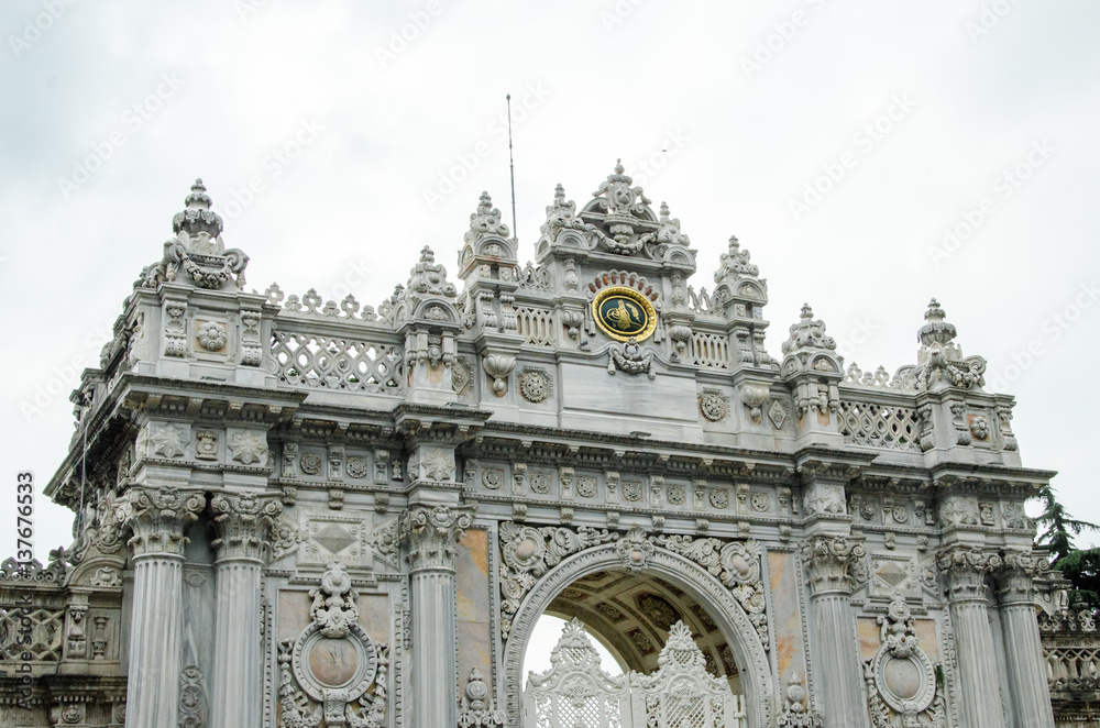 The Gate of the Sultan, Dolmabahce Palace, Istanbul Turkey