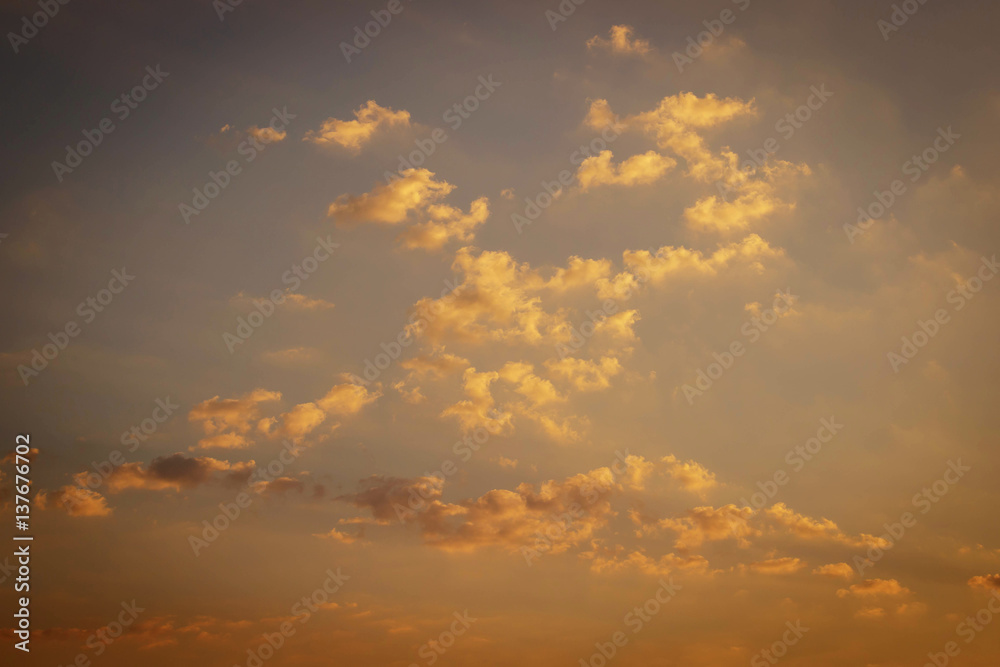 Clouds and sky at sunrise