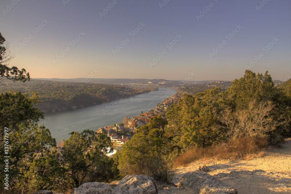 Mt Bonnell view during sunset