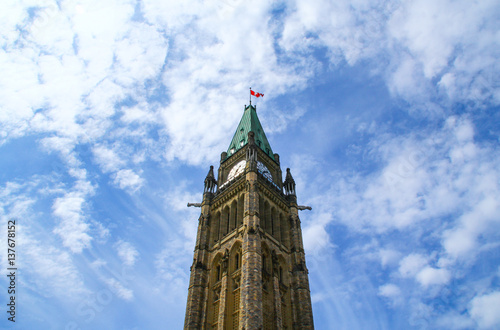 Peace Tower (officially: the Tower of Victory and Peace) of Parliament Buildings photo