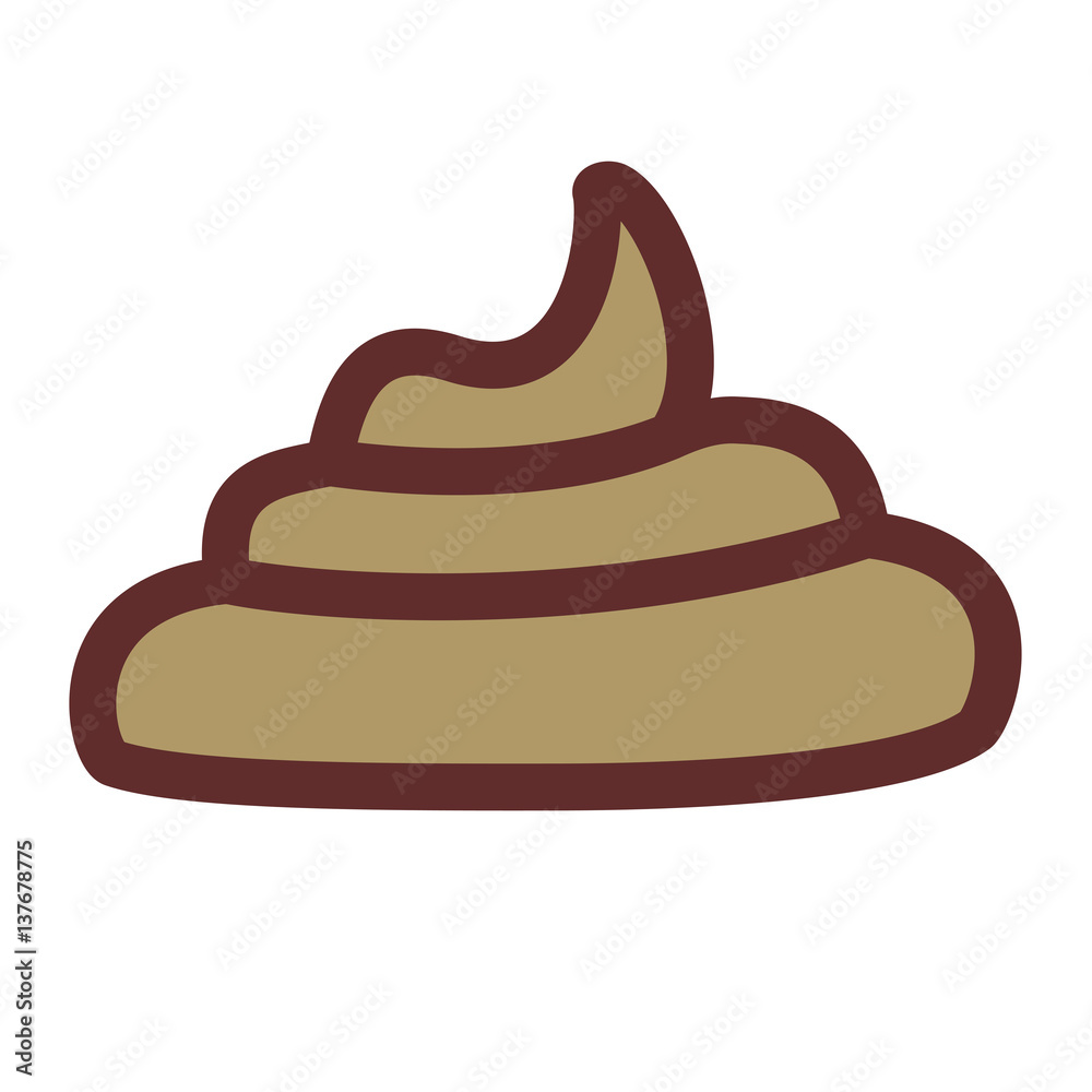 Large pile of fresh shit. Vector illustration Large pile of fresh shit. Vector illustration