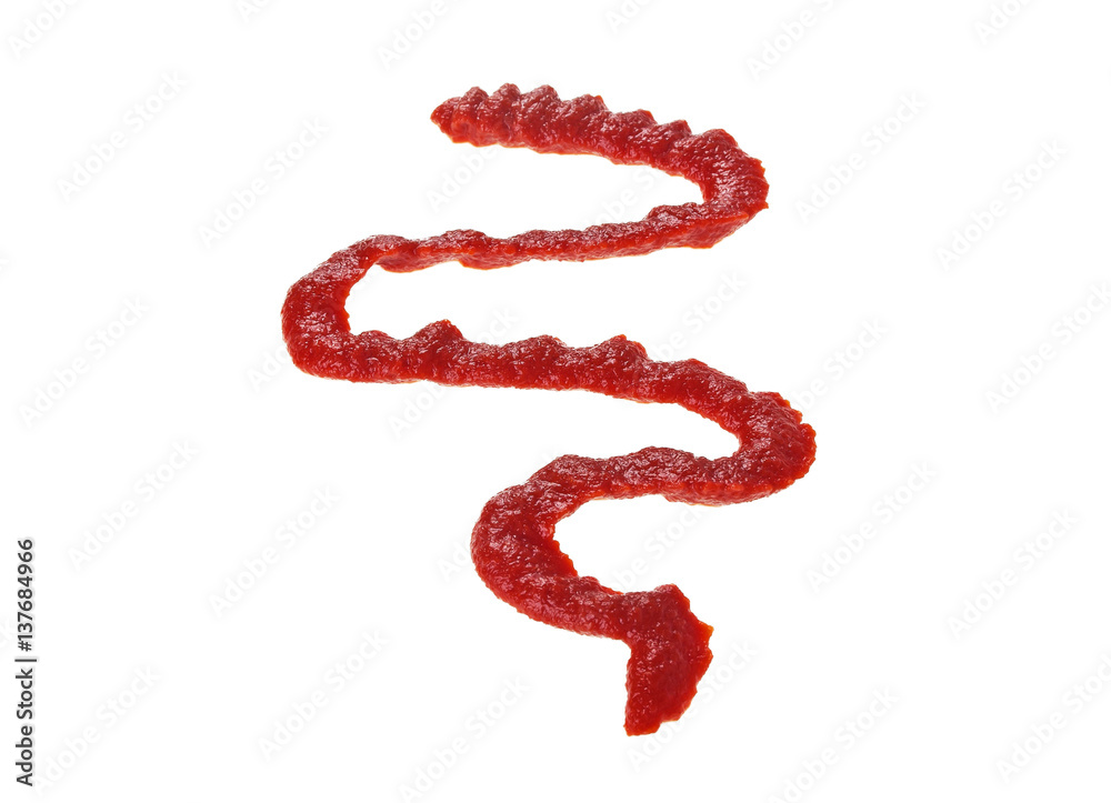 Tomato sauce on a white background Tomato sauce on a white background