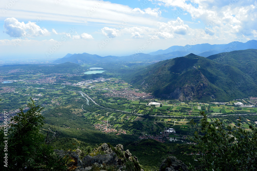 Panorama da Rocca Sella Verso la Valle