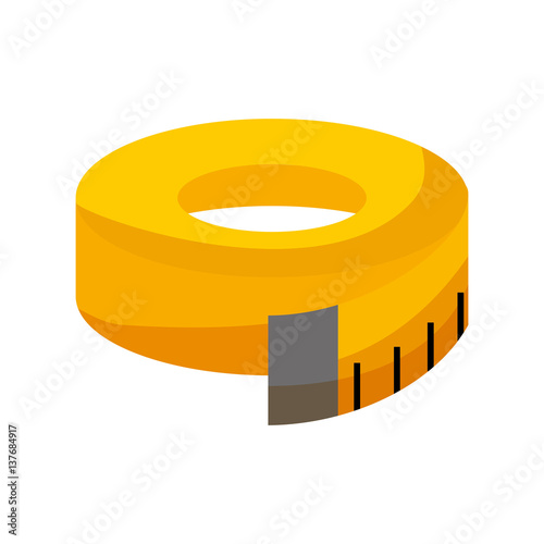 tape measure isolated icon vector illustration design