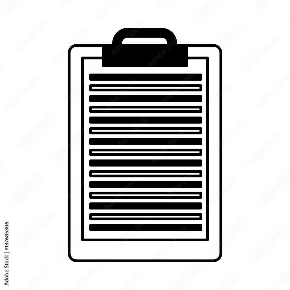 clipboard paper isolated icon vector illustration design clipboard paper isolated icon vector illustration design