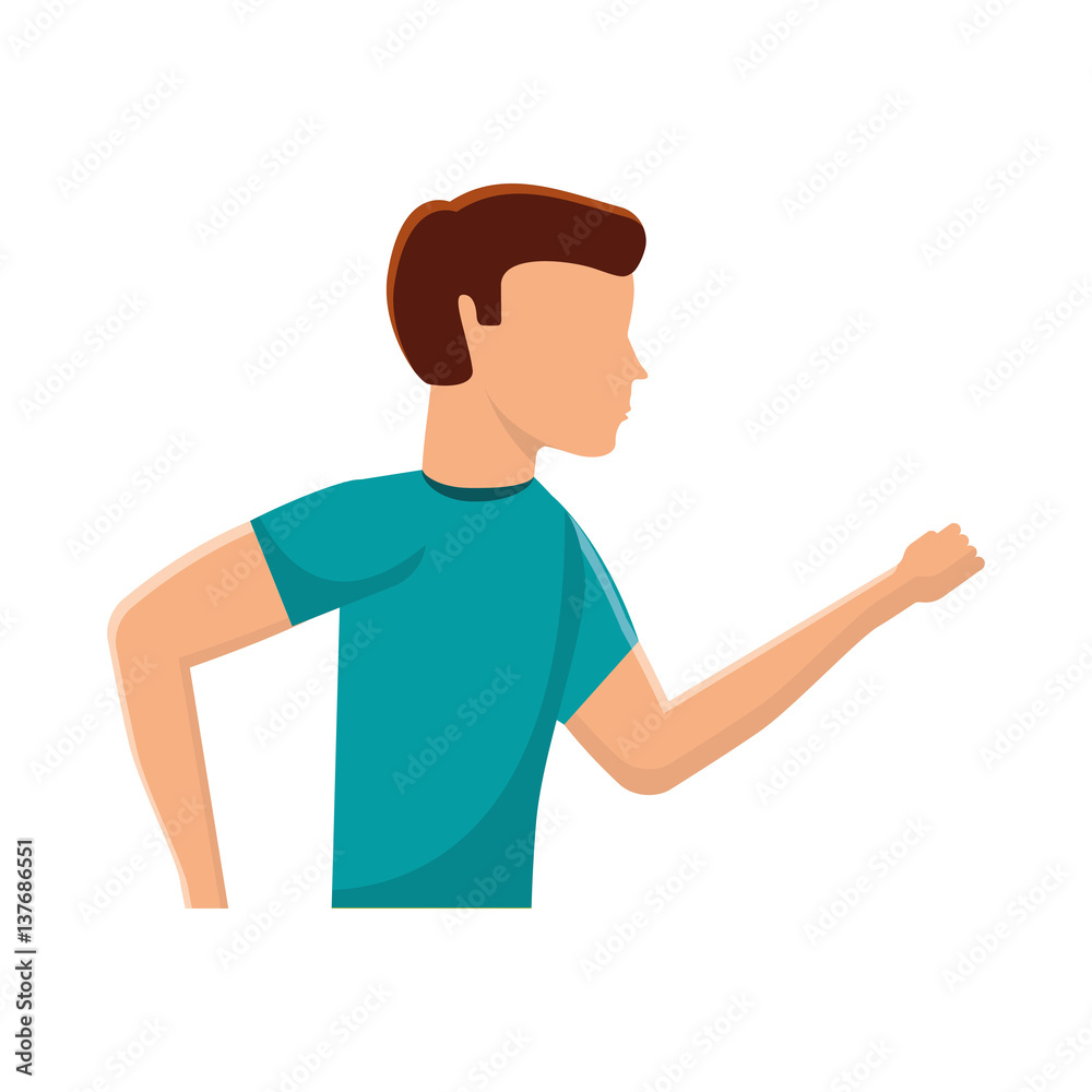 athlete man avatar fitness vector illustration design athlete man avatar fitness vector illustration design