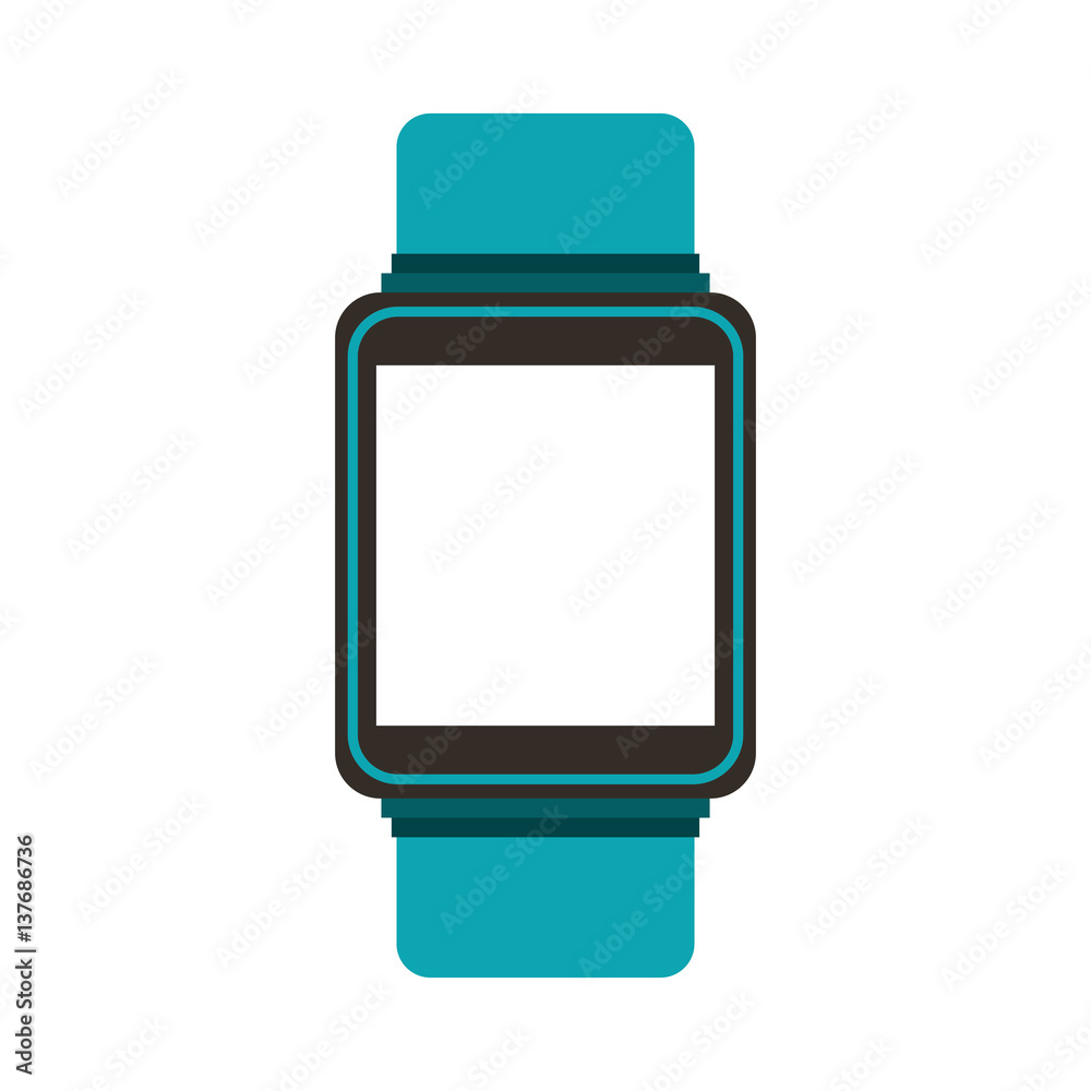 smartwatch gadget isolated icon vector illustration design smartwatch gadget isolated icon vector illustration design