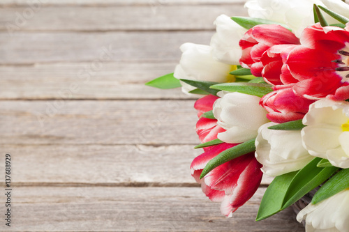 Fototapeta Naklejka Na Ścianę i Meble -  Colorful tulips bouquet