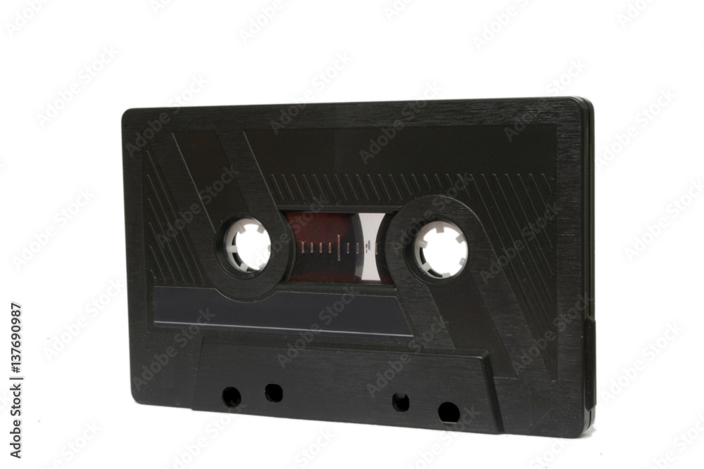 Old compact audio cassette tape