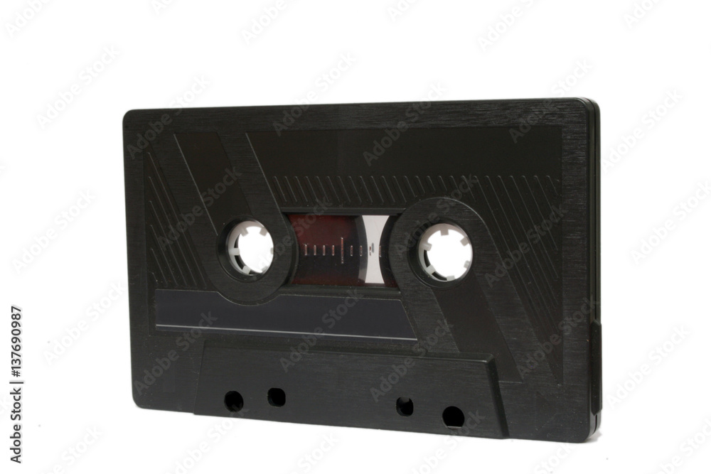Old compact audio cassette tape Old compact audio cassette tape