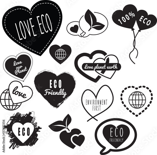 love eco series of logos