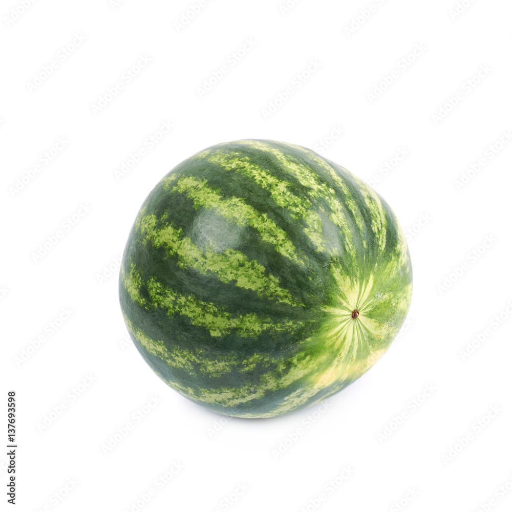 Single whole watermelon isolated Single whole watermelon isolated