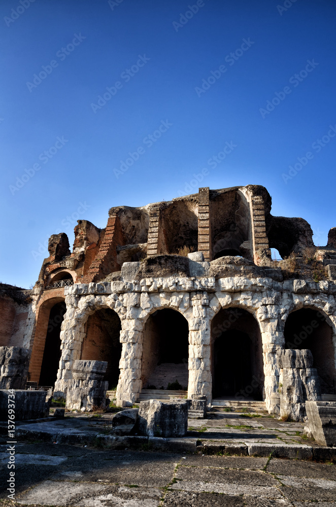 Naklejka premium The Roman Amphitheater of Santa Maria Capua Vetere. Italy